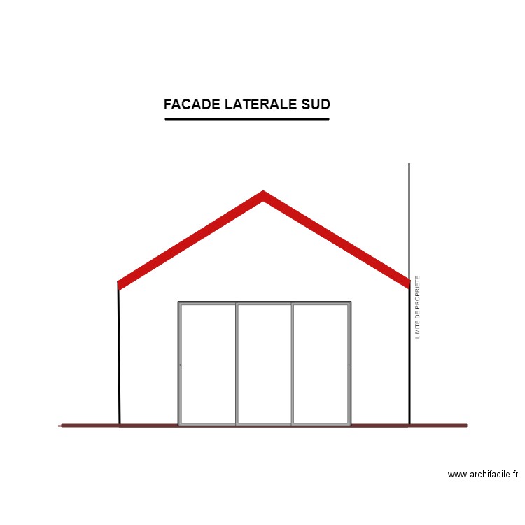  VRY FACADE LATERALE EP. Plan de 0 pièce et 0 m2