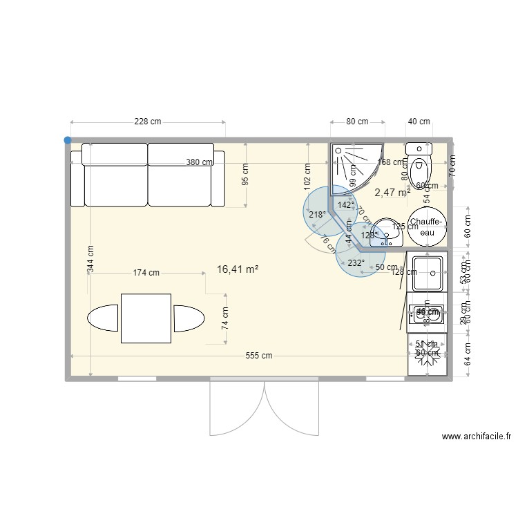 Abri la Chapelle. Plan de 0 pièce et 0 m2