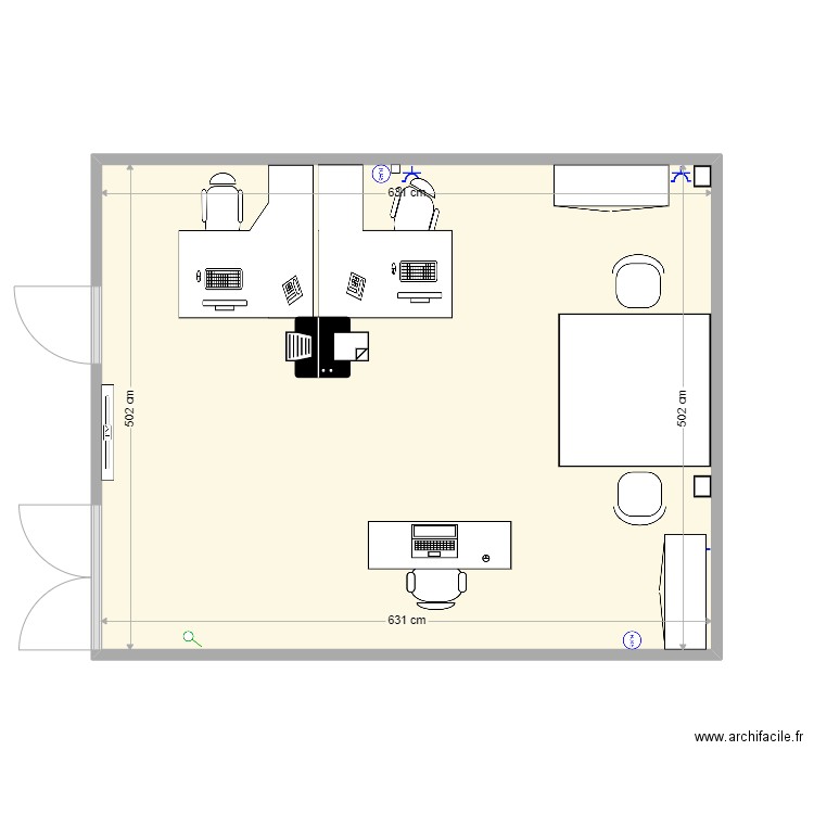 plan futur bureau commercial 4. Plan de 0 pièce et 0 m2