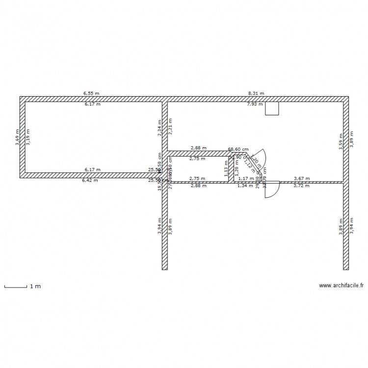 étage. Plan de 0 pièce et 0 m2