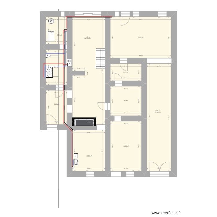 Maison 0 Circuit eau. Plan de 0 pièce et 0 m2