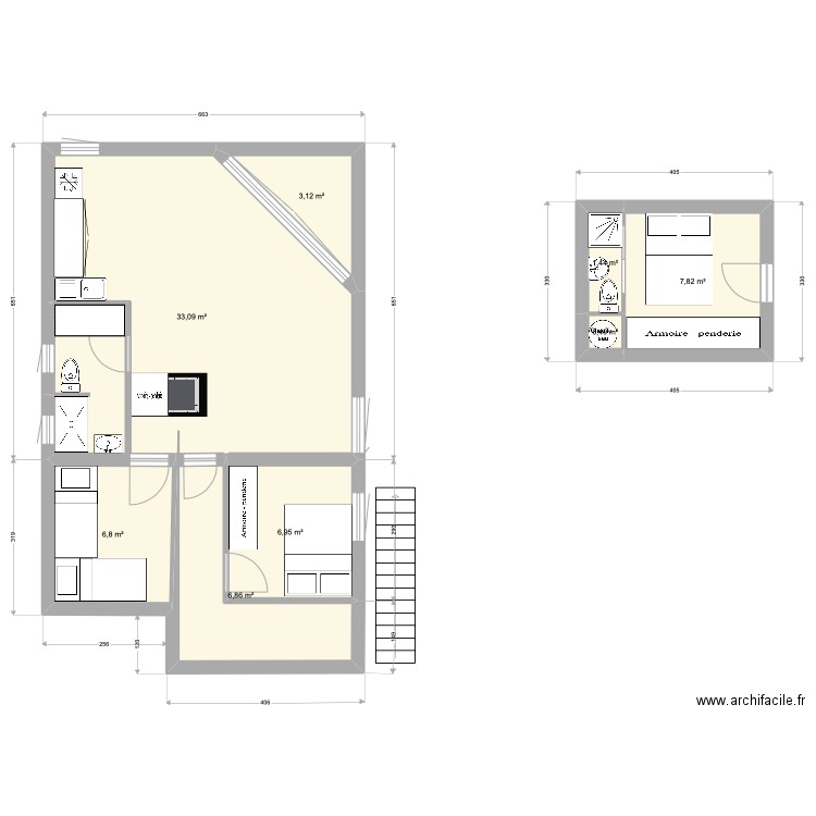 Chalet projet 2. Plan de 0 pièce et 0 m2