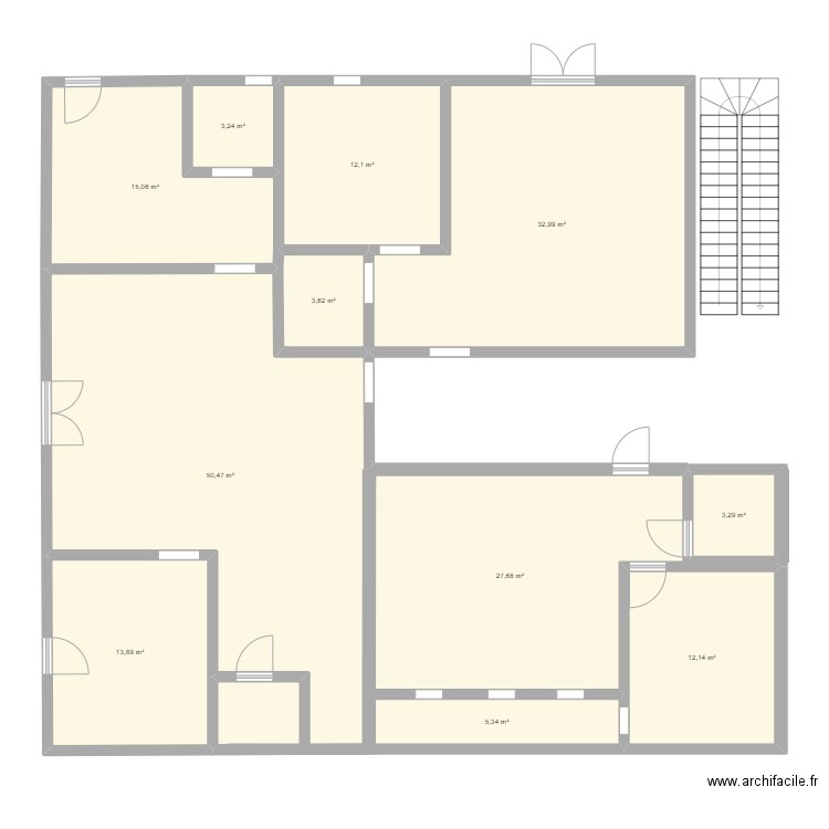 Samei Imo 2. Plan de 11 pièces et 180 m2