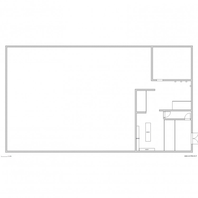 Projet sanitaire piscine intérieur. Plan de 0 pièce et 0 m2