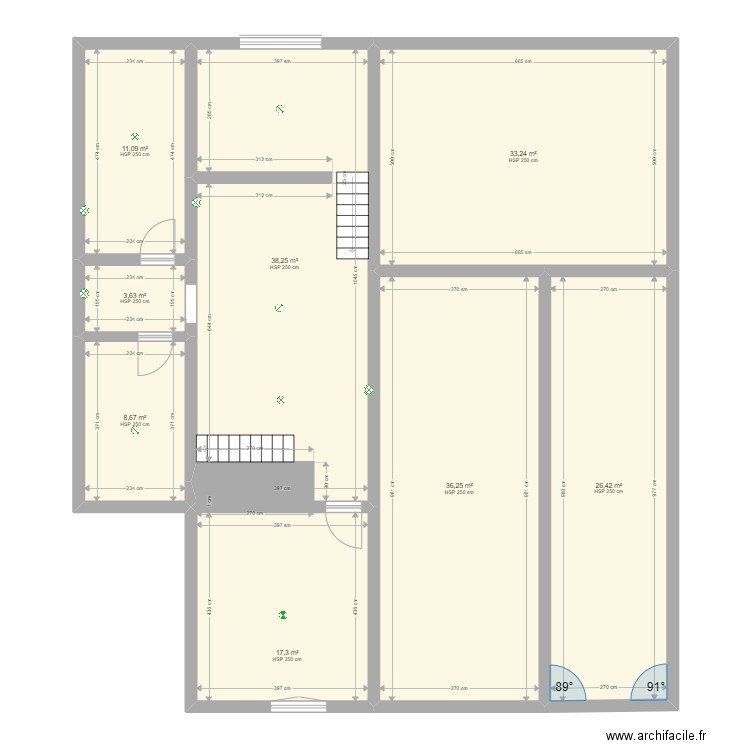 Maison 1/2. Plan de 0 pièce et 0 m2