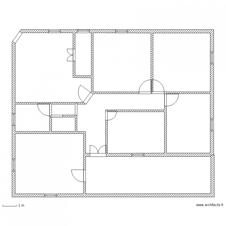 maison  beton. Plan de 0 pièce et 0 m2