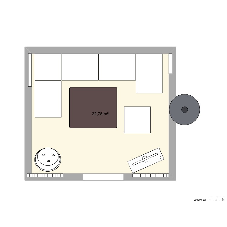 salon. Plan de 0 pièce et 0 m2