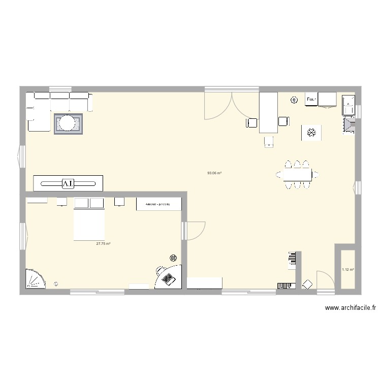 Maison 1. Plan de 0 pièce et 0 m2