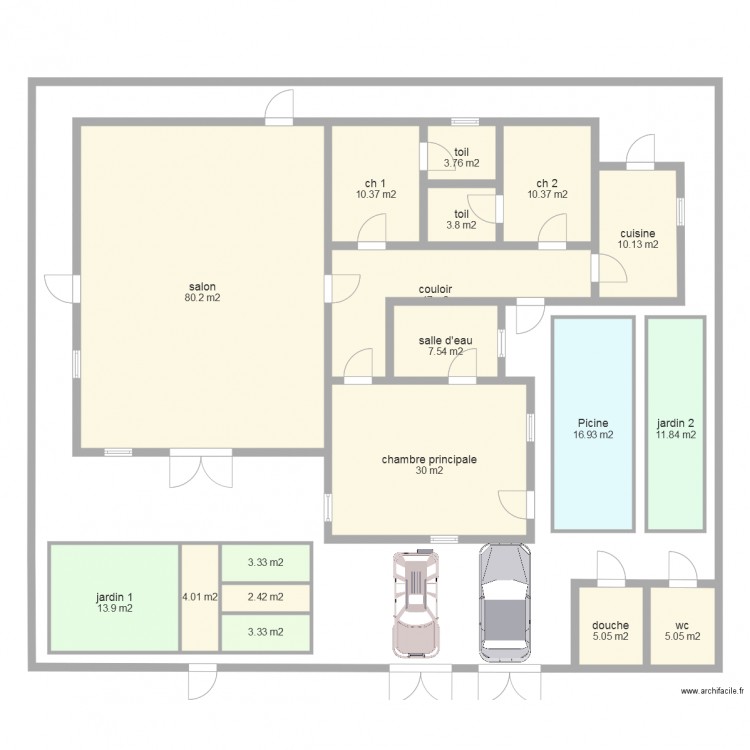 RDC. Plan de 0 pièce et 0 m2