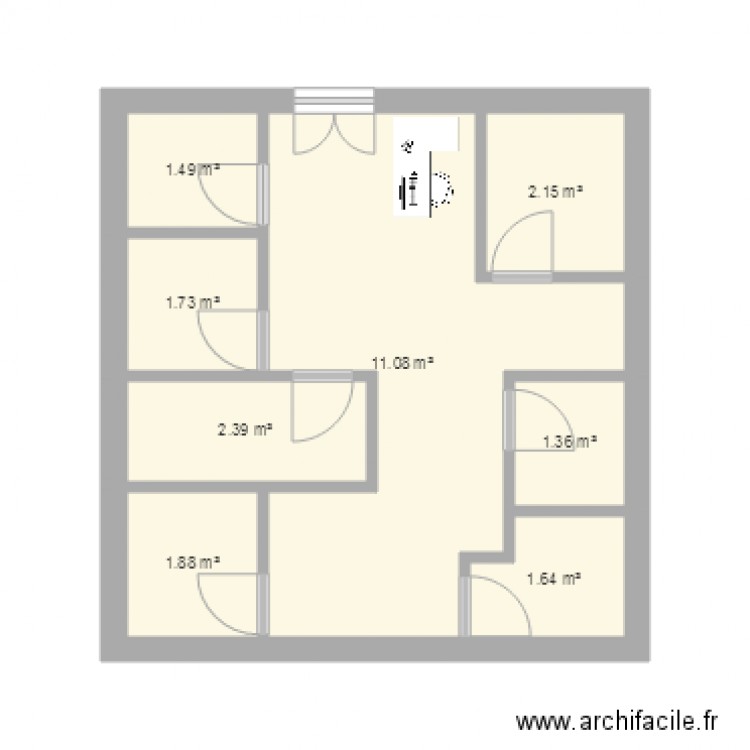 clinique . Plan de 0 pièce et 0 m2