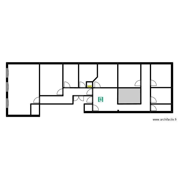 Activ santé 2. Plan de 14 pièces et 142 m2