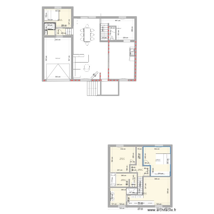 Roger Salengro. Plan de 9 pièces et 98 m2