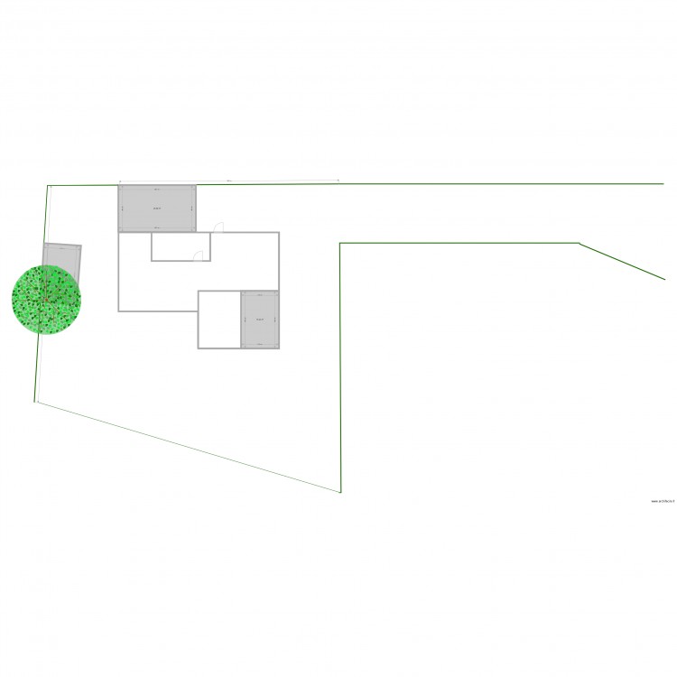 plan masse. Plan de 0 pièce et 0 m2