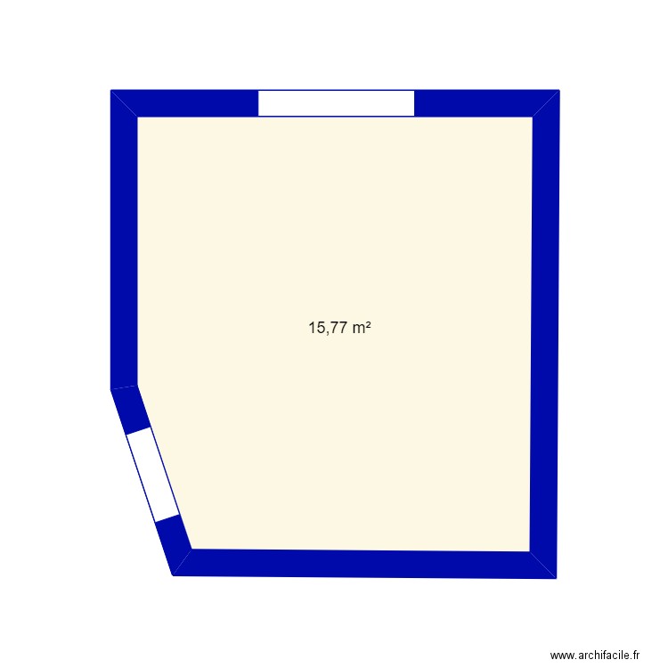 thony. Plan de 1 pièce et 16 m2