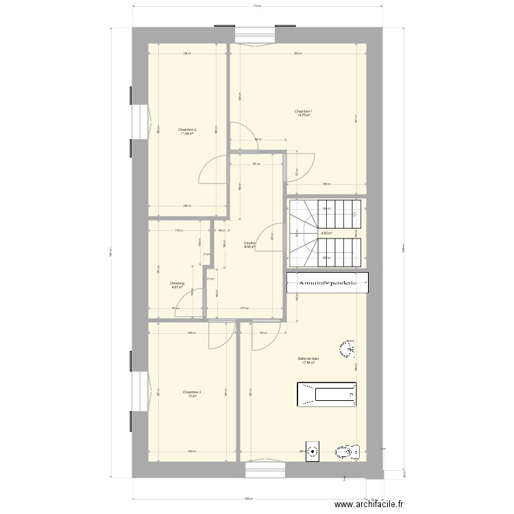 ferme 1er étage. Plan de 0 pièce et 0 m2