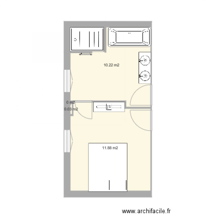 salle de bains. Plan de 0 pièce et 0 m2