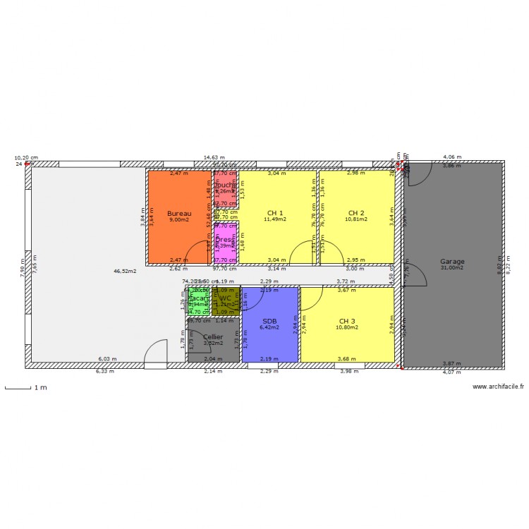 Maison F5. Plan de 0 pièce et 0 m2