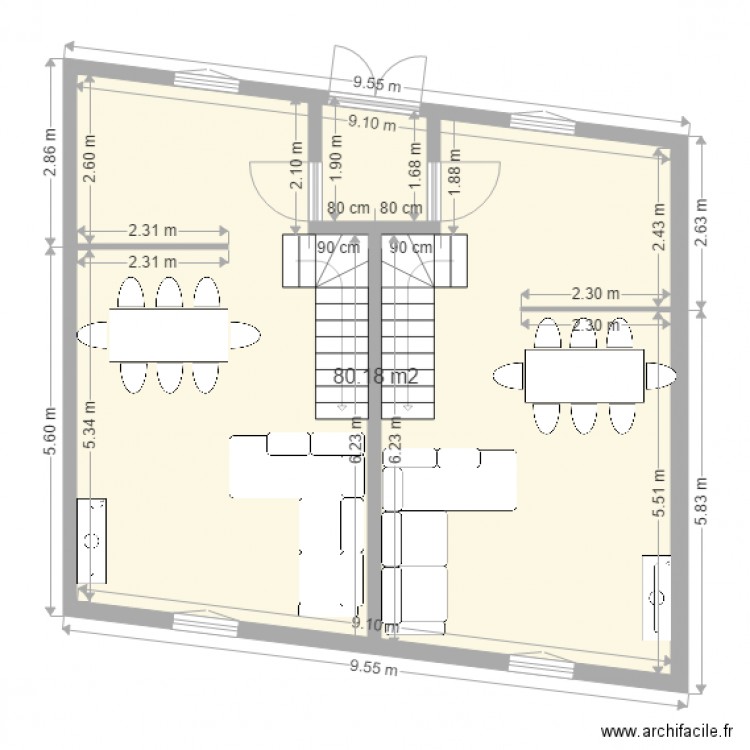 plan étage 1. Plan de 0 pièce et 0 m2