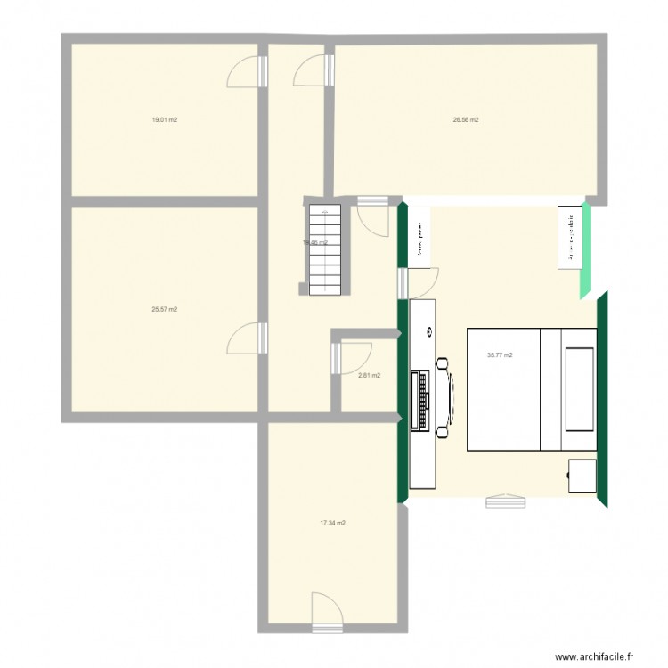 a h 21. Plan de 0 pièce et 0 m2