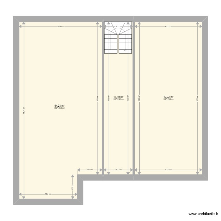 plan 1 er etage stadtbredimus. Plan de 0 pièce et 0 m2