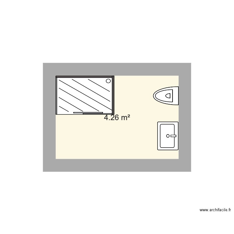 salle de bain . Plan de 0 pièce et 0 m2