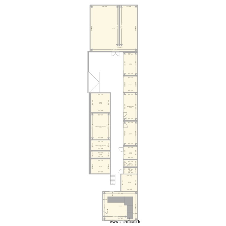 boucherie 3. Plan de 15 pièces et 236 m2