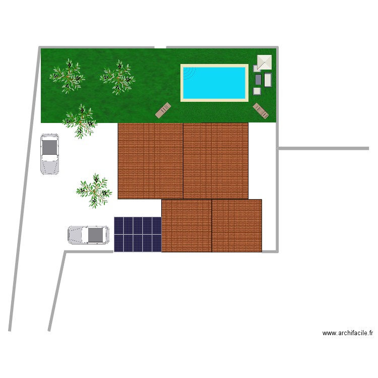 PISCINE. Plan de 0 pièce et 0 m2