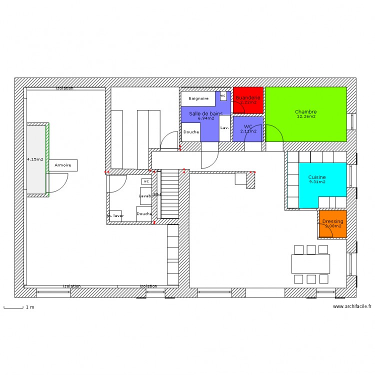 Etage 1. Plan de 0 pièce et 0 m2