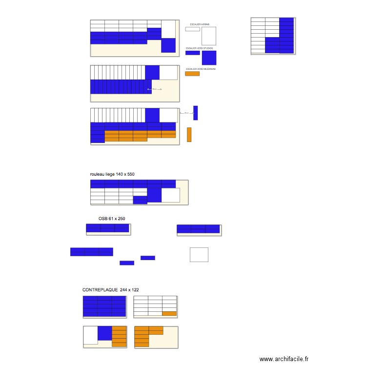 ESCALIER CALEPINAGE. Plan de 0 pièce et 0 m2