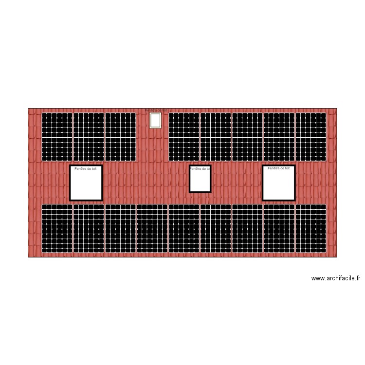 Toit Photovoltaïque. Plan de 0 pièce et 0 m2