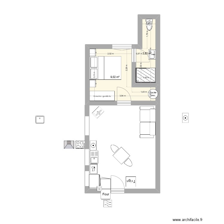 1er etage a droire atak. Plan de 0 pièce et 0 m2