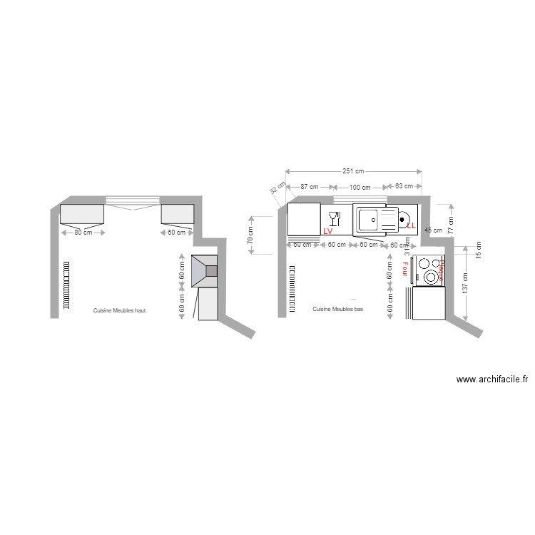 Cuisine Rimer Ch de Gaulle 1er. Plan de 0 pièce et 0 m2