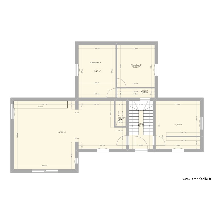 Fb St Dizier. Plan de 15 pièces et 188 m2