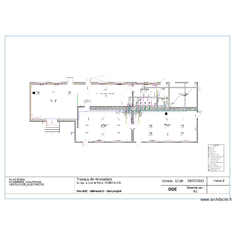 ROBIN_COLLEGE LA CROIX DE PIERRE_BAT D. Plan de 0 pièce et 0 m2