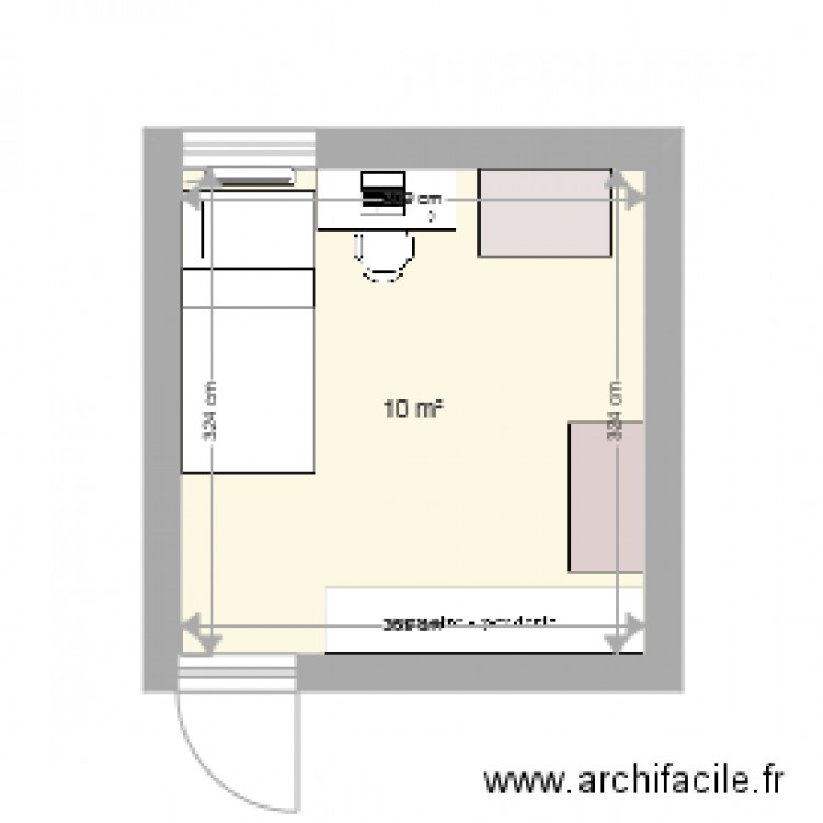 chambre ilyes. Plan de 0 pièce et 0 m2