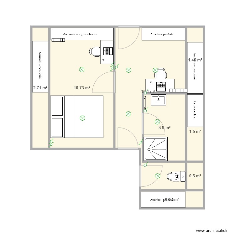 etage. Plan de 0 pièce et 0 m2