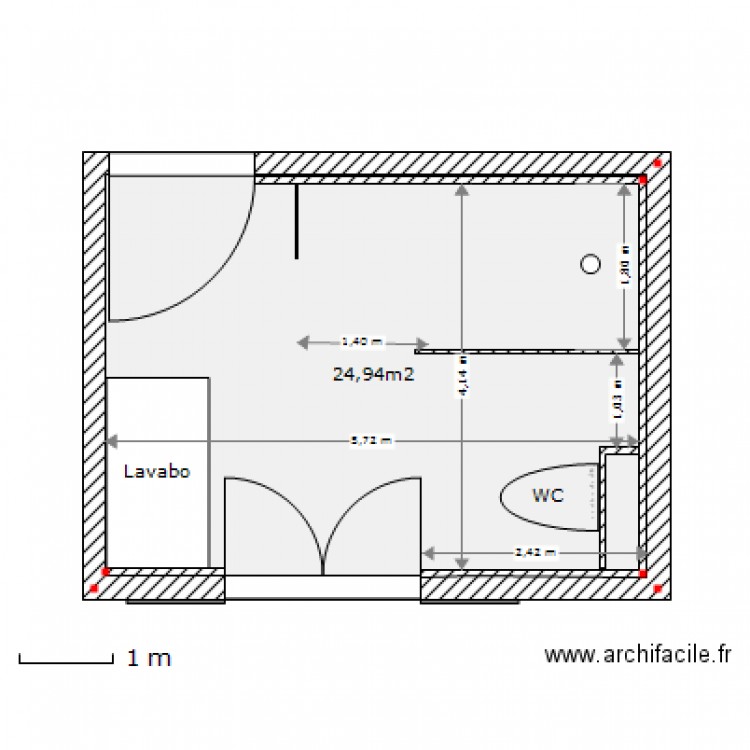 Salle-de-bain-4. Plan de 0 pièce et 0 m2