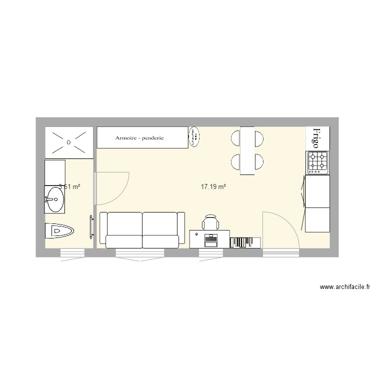 Plan intérieur test 1. Plan de 0 pièce et 0 m2