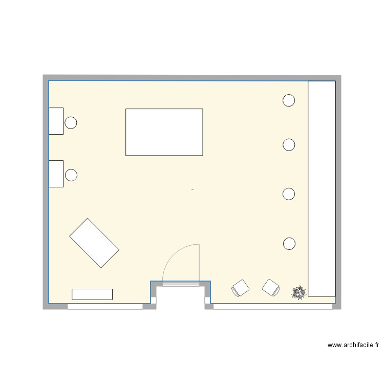 PLAN SALON DE COIFFURE. Plan de 0 pièce et 0 m2