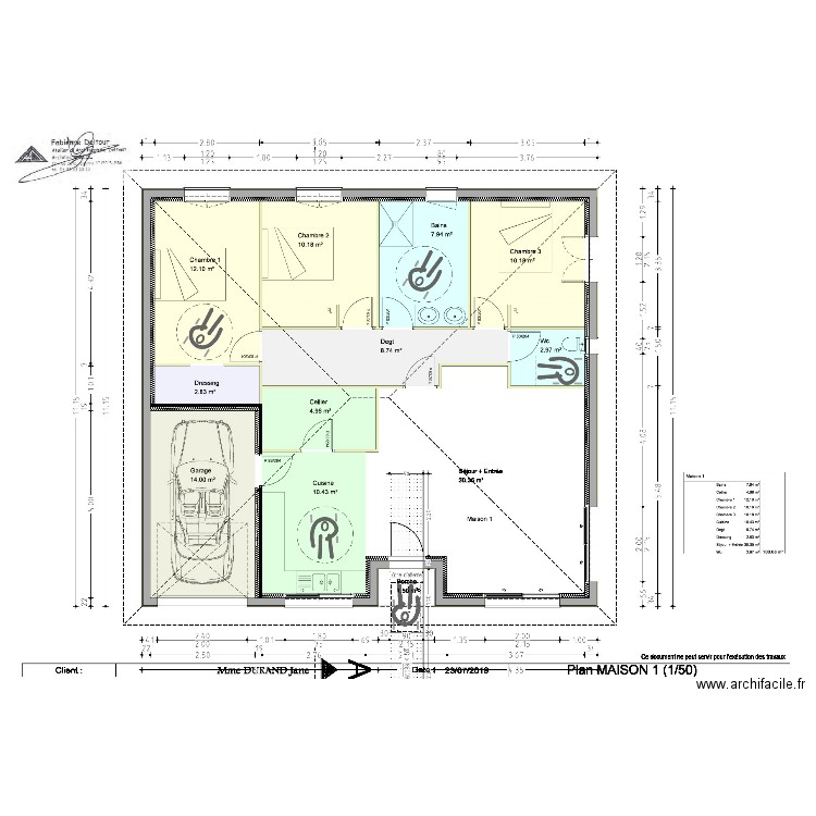 plan m. Plan de 0 pièce et 0 m2