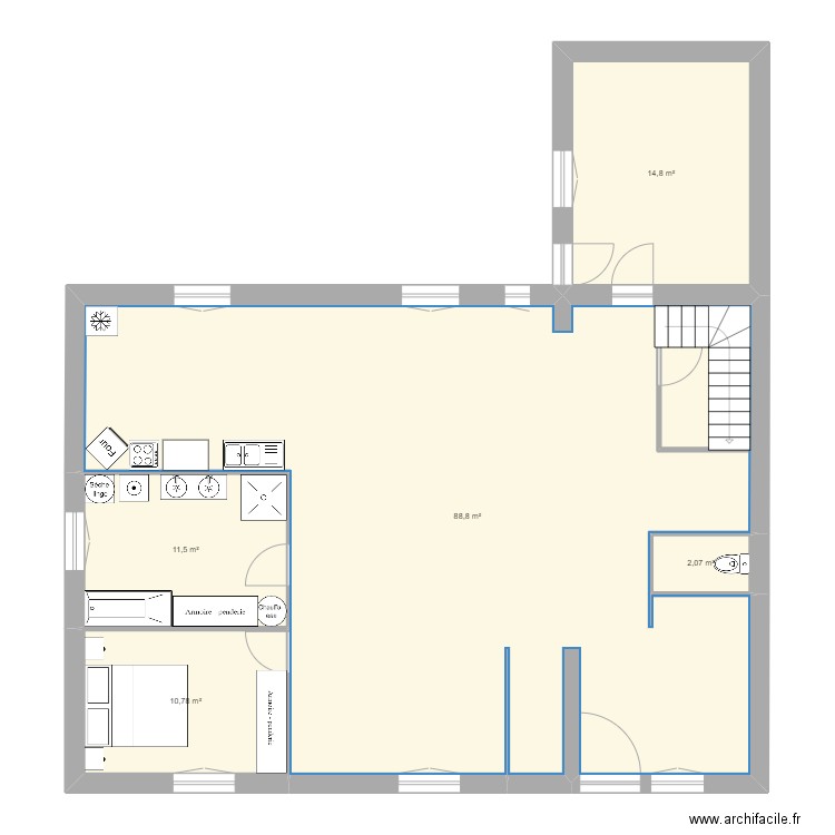 maison 1. Plan de 0 pièce et 0 m2