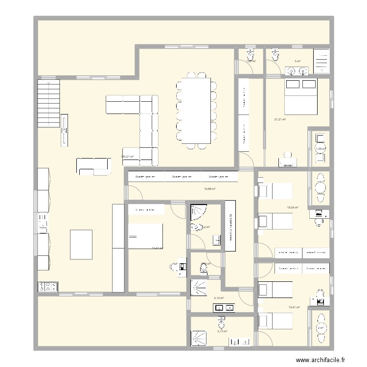 2e etage Combani. Plan de 0 pièce et 0 m2