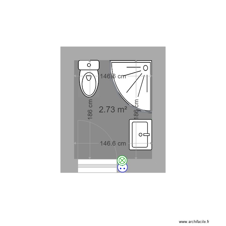 salle de douche 3. Plan de 0 pièce et 0 m2