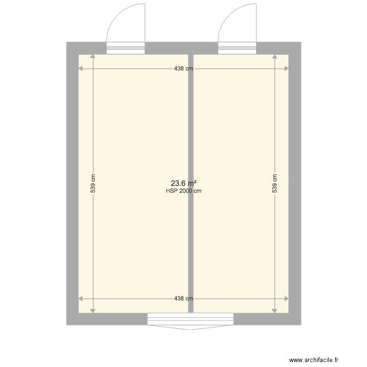 chambre 2. Plan de 0 pièce et 0 m2