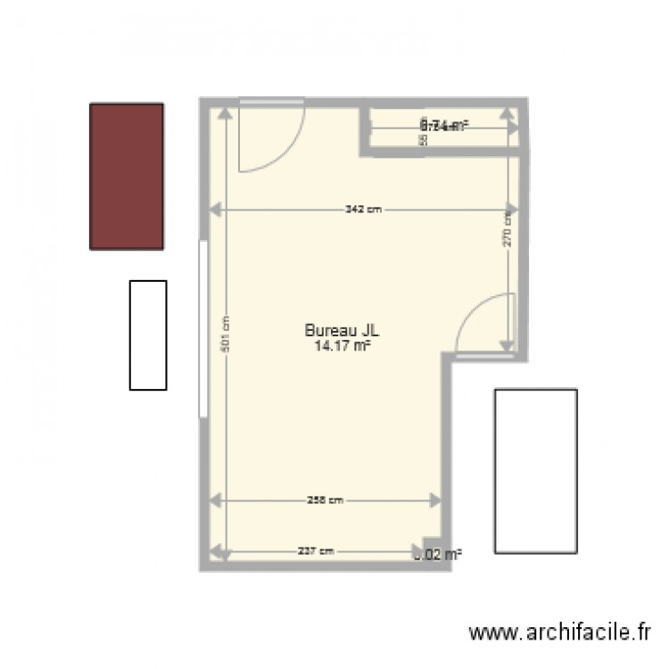 Bureau 2. Plan de 0 pièce et 0 m2