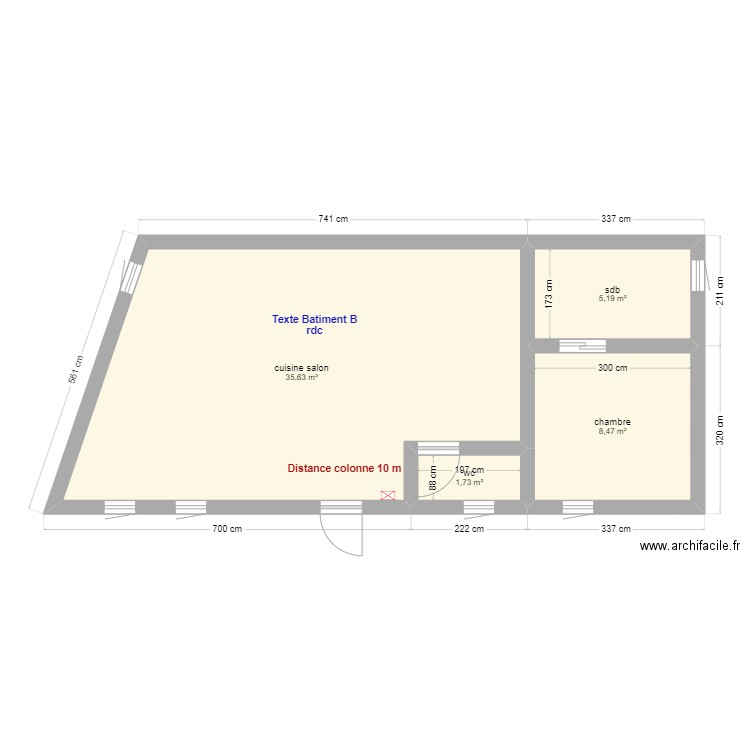 lot 4. Plan de 4 pièces et 51 m2