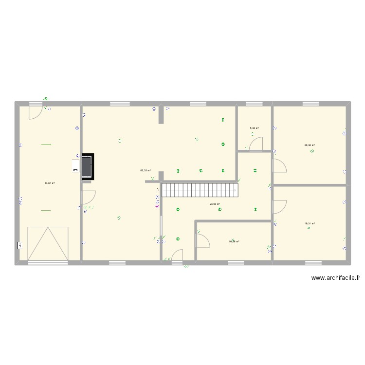 tressange. Plan de 7 pièces et 163 m2