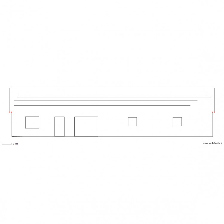 Domi FACADE OUEST. Plan de 0 pièce et 0 m2