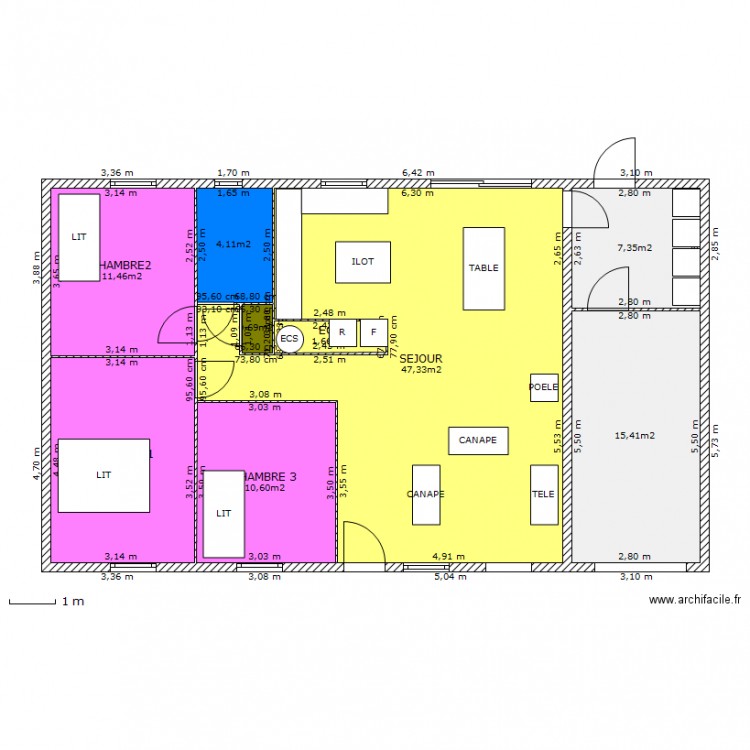 maison mondreville. Plan de 0 pièce et 0 m2