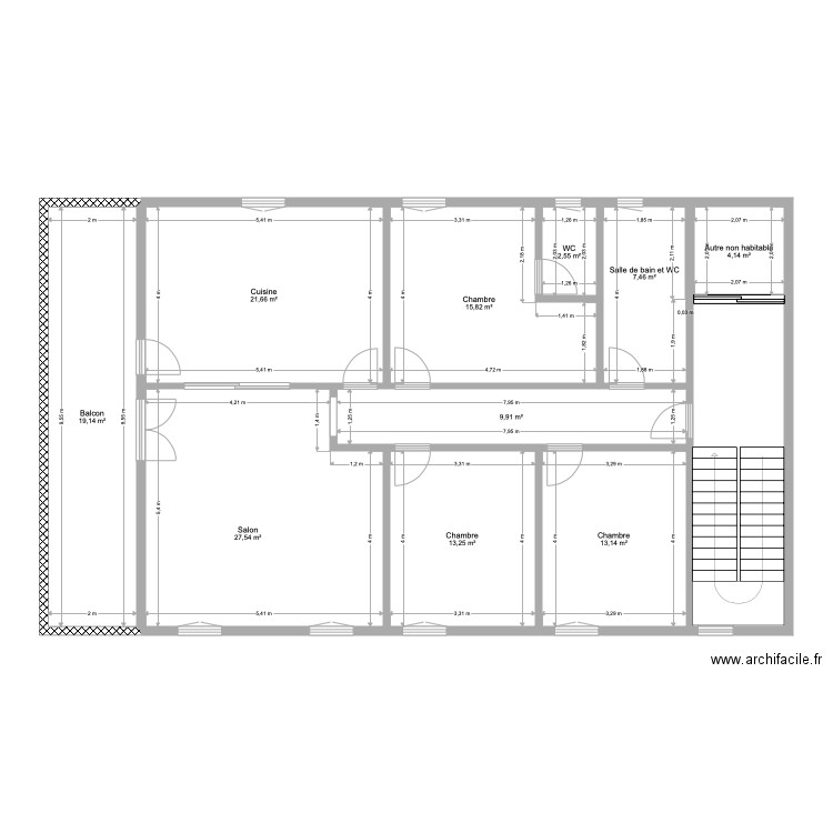 cay ev final Plan 11 pièces 150 m2 dessiné par cemo32